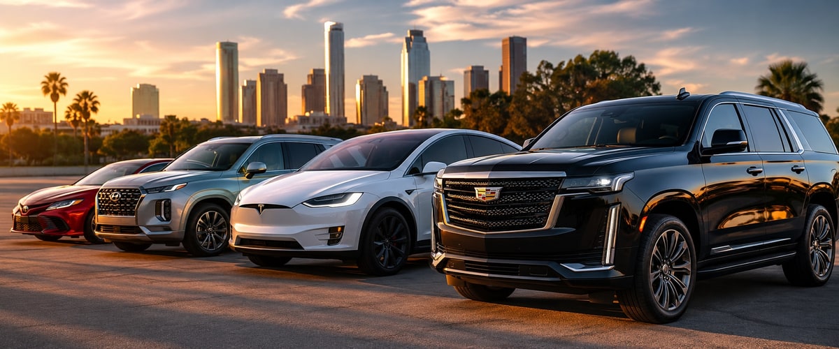 Renter receiving keys to the exact SUV they chose at a direct Houston car rental instead of a category swap at an agency counter