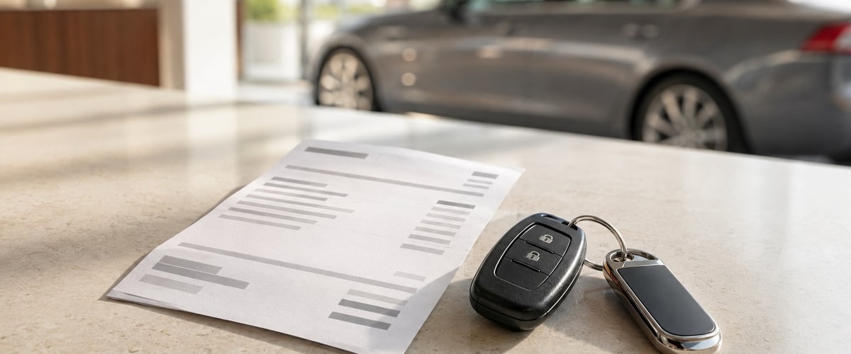 Rental car pricing breakdown showing daily rate, taxes, and fees in Houston