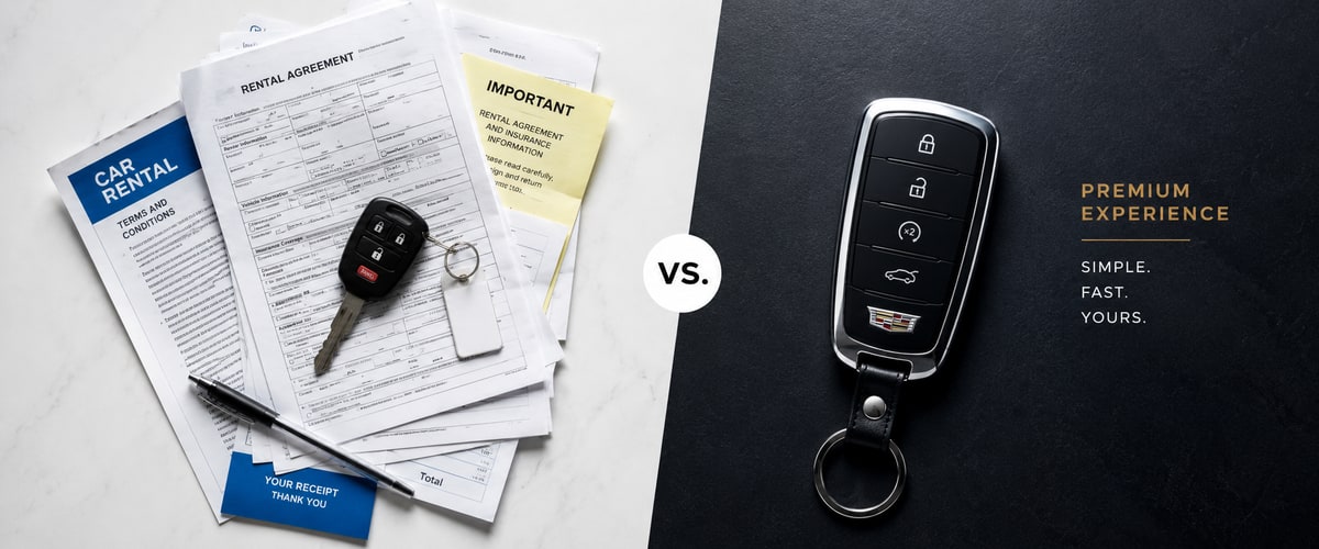 Direct car rental vs Turo comparison