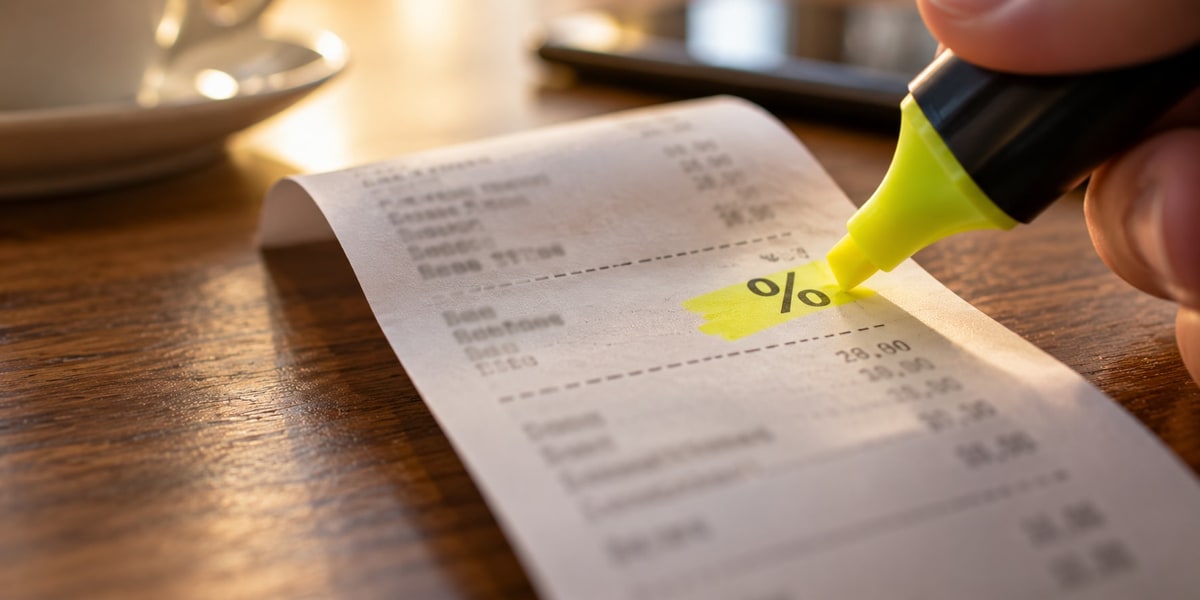 Close-up of a printed rental receipt with itemized charges next to a set of car keys