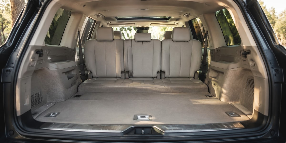Full-size SUV third-row seating and cargo space with all rows in use