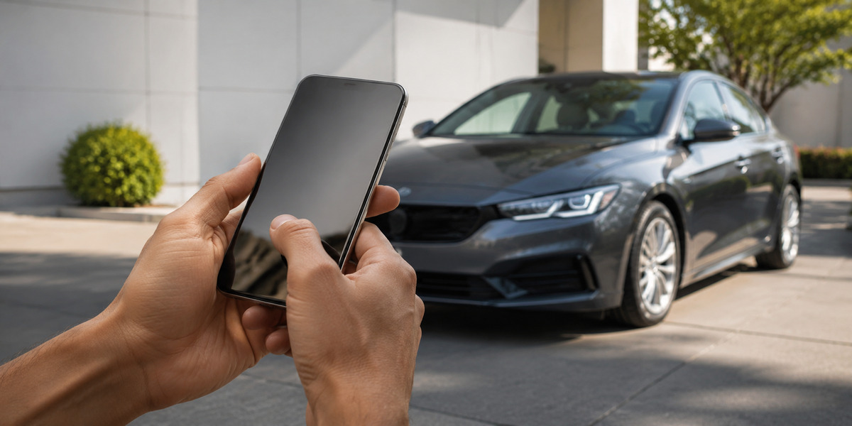 Host checking real-time rental car availability for a same-day booking in Houston