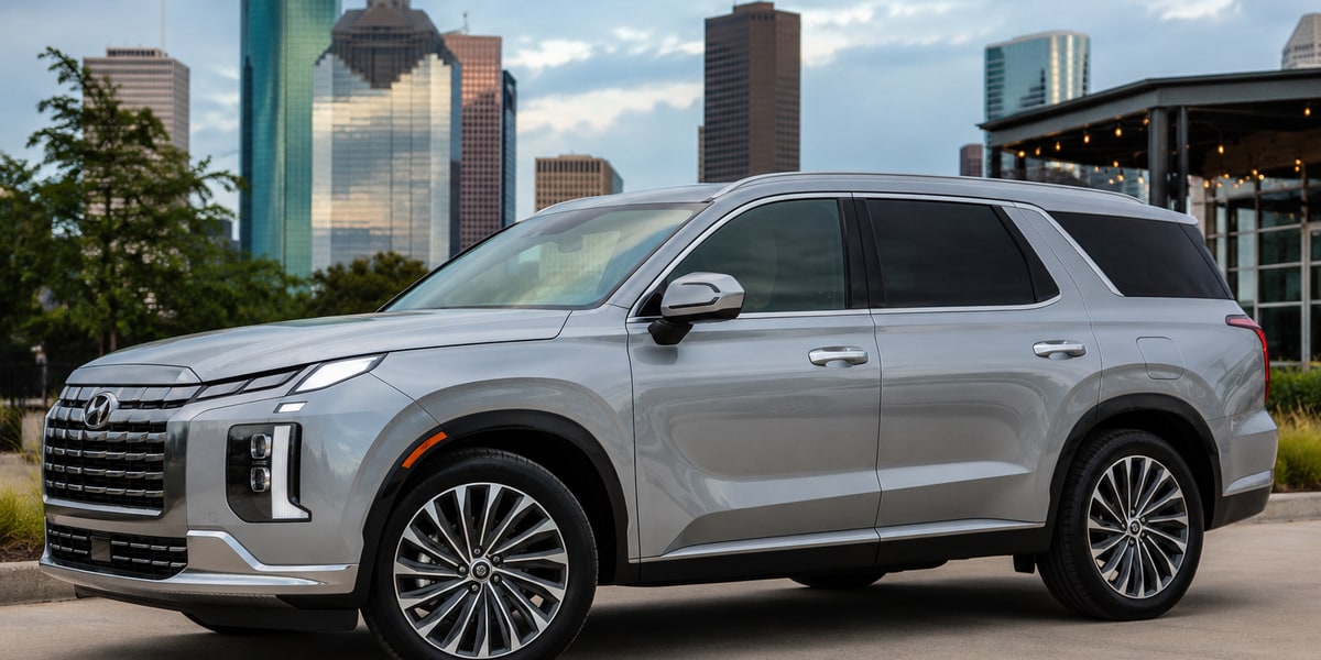 2023 Hyundai Palisade Silver - 8 Passenger SUV available at DriveonHTX